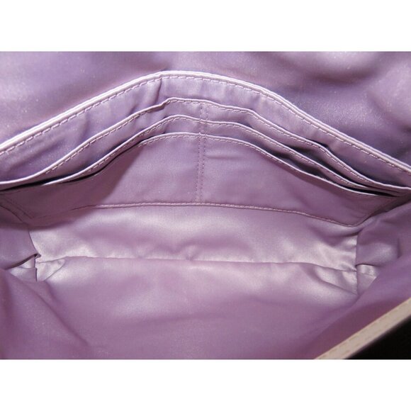 COACH Madison Cream Python Embossed Leather Turn Lock Chain Crossbody - Picture 7 of 11